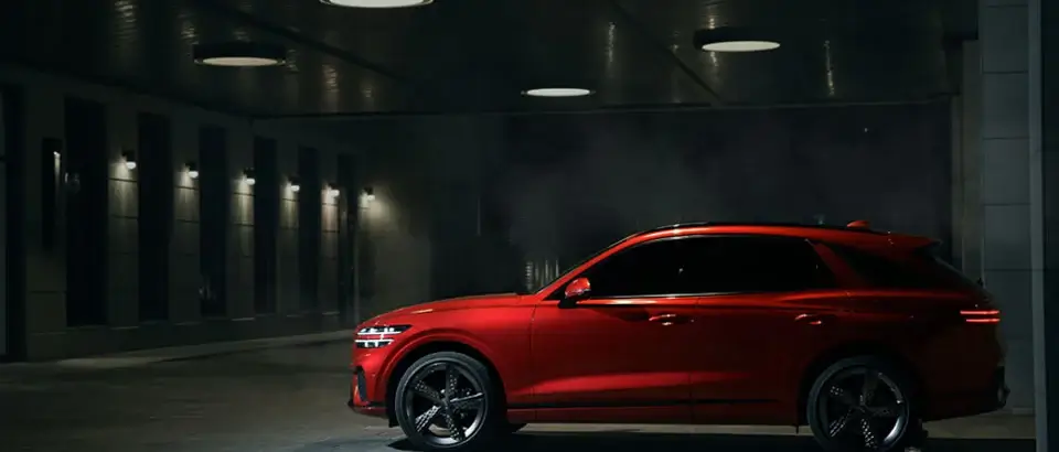 car parked in garage