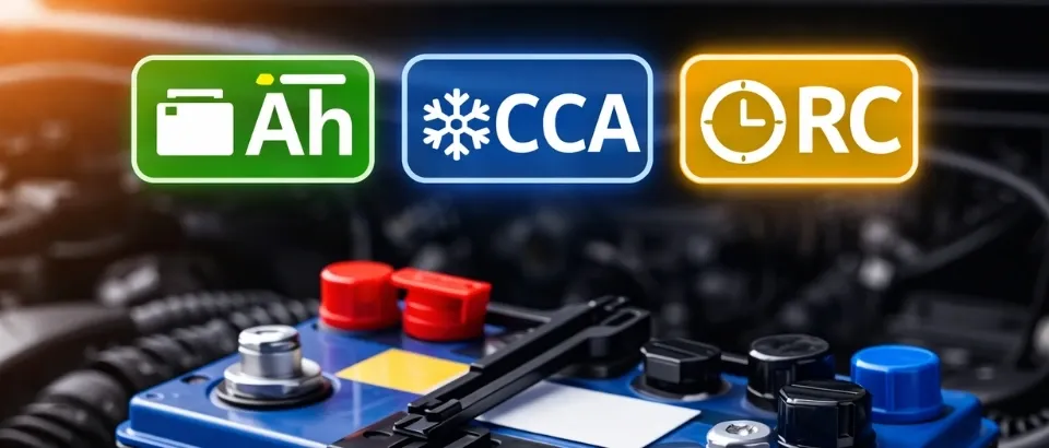 Car Battery cca ah rc explained