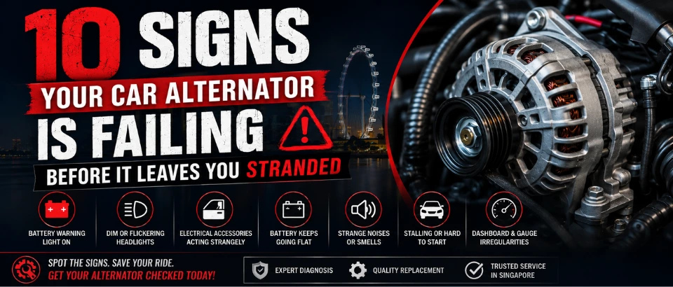10 signs car alternator failing
