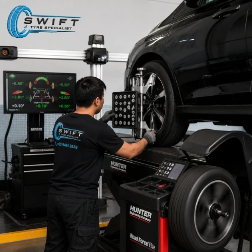 Transparent Wheel Alignment Pricing Banner